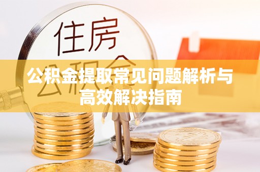 洋山公积金提取常见问题解析与高效解决指南