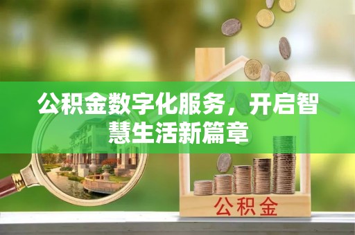 洋山公积金数字化服务，开启智慧生活新篇章