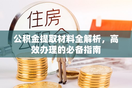 洋山公积金提取材料全解析，高效办理的必备指南