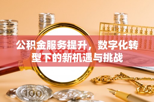 洋山公积金服务提升，数字化转型下的新机遇与挑战