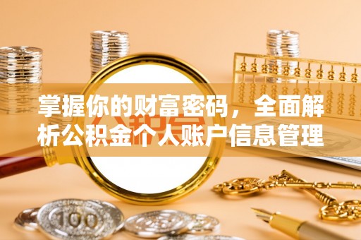 洋山掌握你的财富密码，全面解析公积金个人账户信息管理与优化