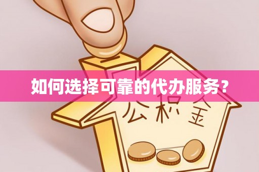 洋山如何选择可靠的代办服务？