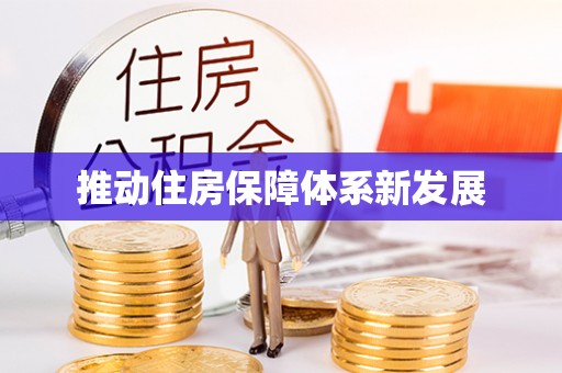洋山推动住房保障体系新发展