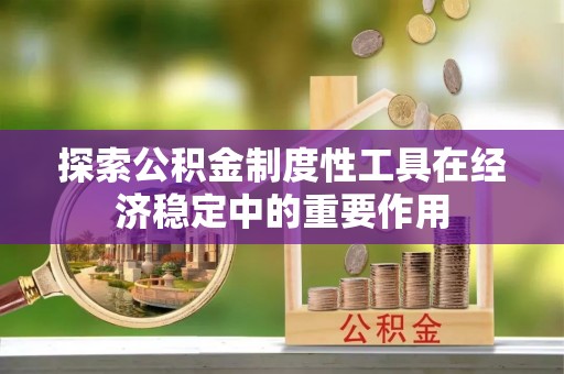 洋山探索公积金制度性工具在经济稳定中的重要作用