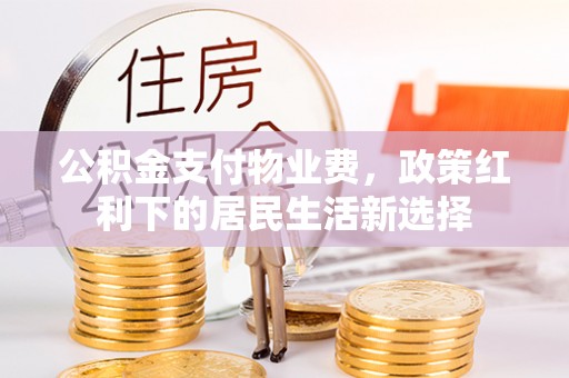 洋山公积金支付物业费，政策红利下的居民生活新选择