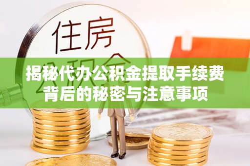 洋山揭秘代办公积金提取手续费背后的秘密与注意事项