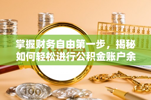 洋山掌握财务自由第一步，揭秘如何轻松进行公积金账户余额查询
