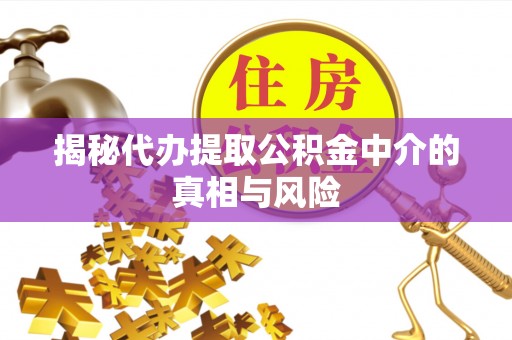 洋山揭秘代办提取公积金中介的真相与风险