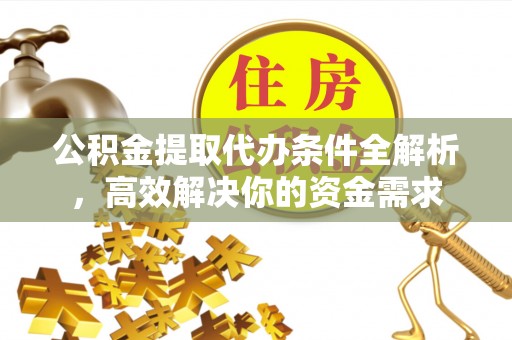 洋山公积金提取代办条件全解析，高效解决你的资金需求