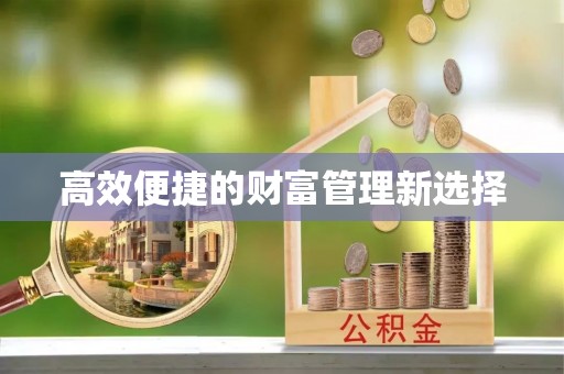 洋山高效便捷的财富管理新选择