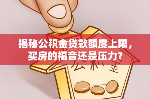 洋山揭秘公积金贷款额度上限，买房的福音还是压力？